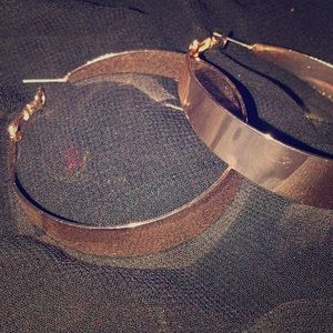 Rose Gold Hoops